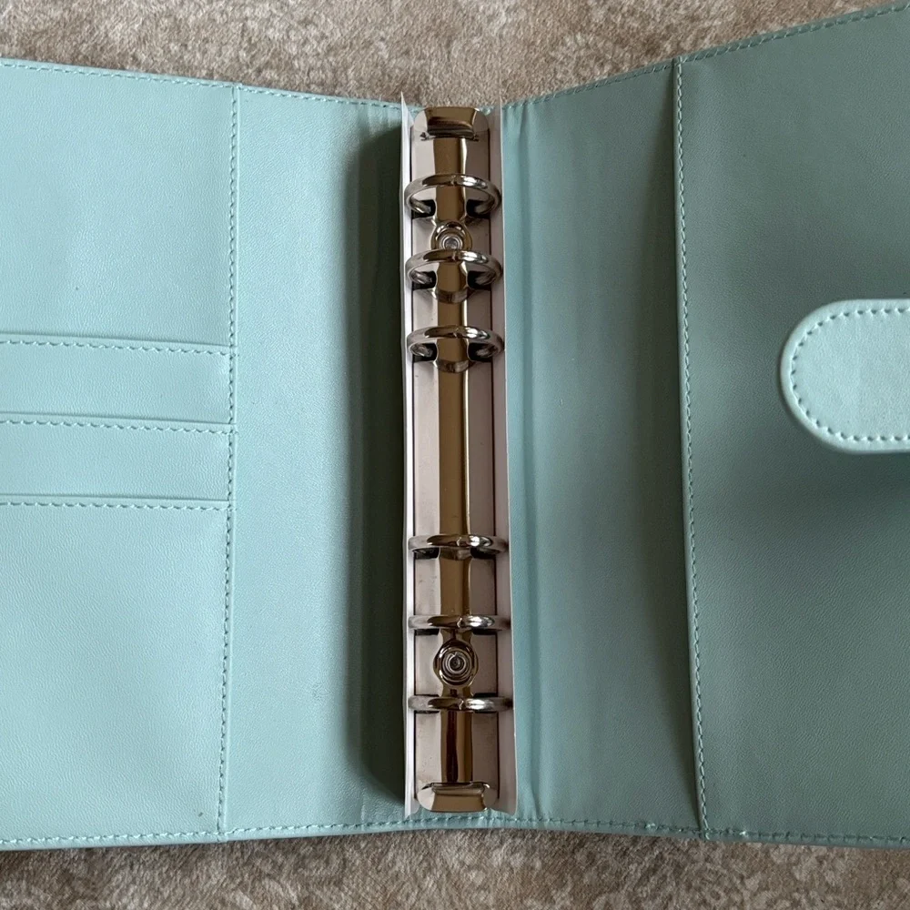 Brand New Luxury Designer Light Blue Teddy Bear Notebook Journal Planner w/ Pen